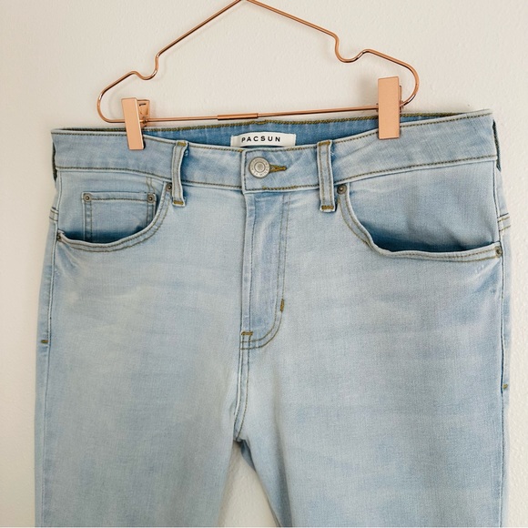 PacSun Light Stacked Skinny Denim Jeans - Picture 6 of 10